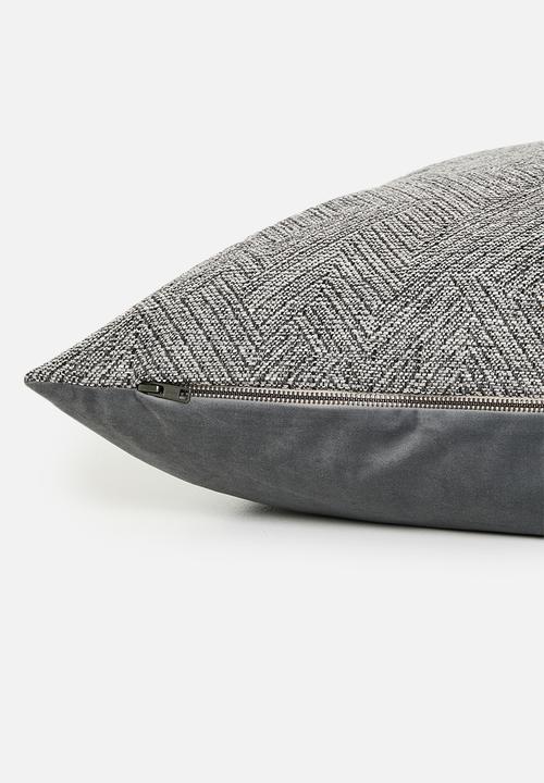 Hertex Fabrics - Timber cushion cover - Black