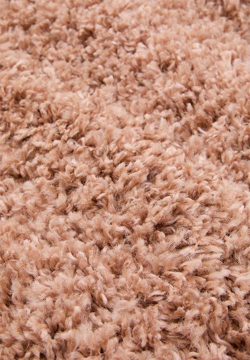 Fotakis - Shaggy round rug - coral
