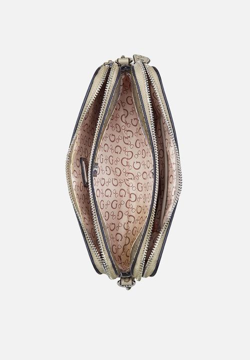 GUESS - Tidewood mini comprtmnt crsbdy - taupe