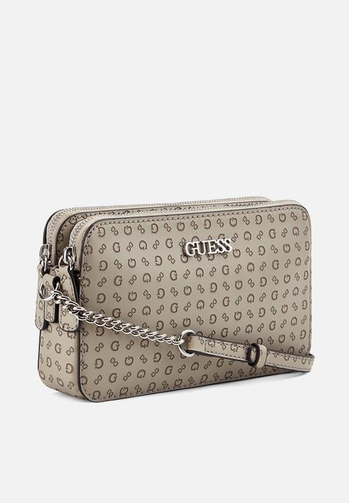 GUESS - Tidewood mini comprtmnt crsbdy - taupe