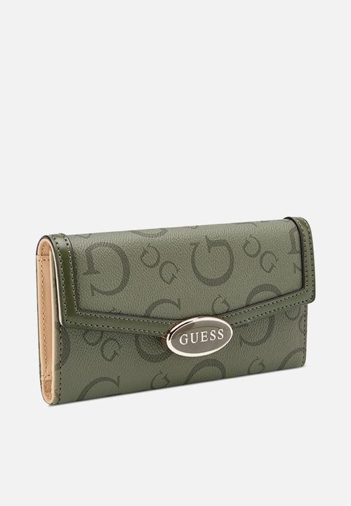 GUESS - Oakbank slg slim clutch - olive