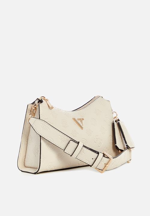 GUESS - Cresidia top zip shoulder bag - bone