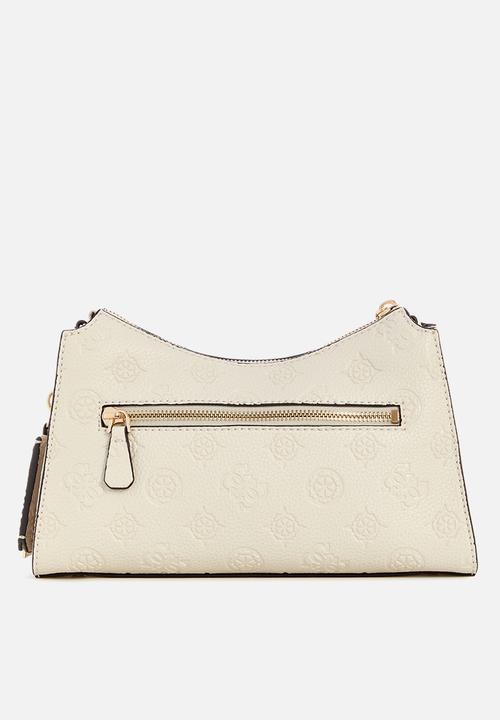 GUESS - Cresidia top zip shoulder bag - bone