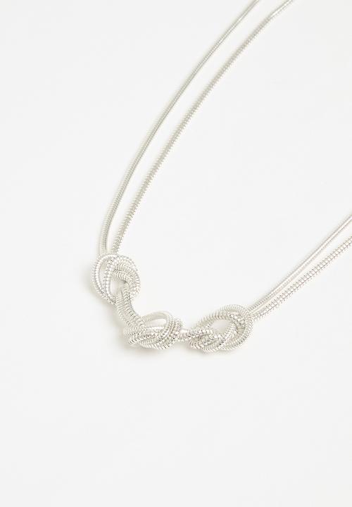 Superbalist - Knotted necklace - silver