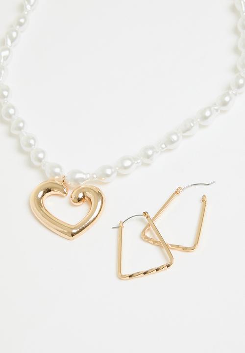 Superbalist - Alora jewellery set - gold & white