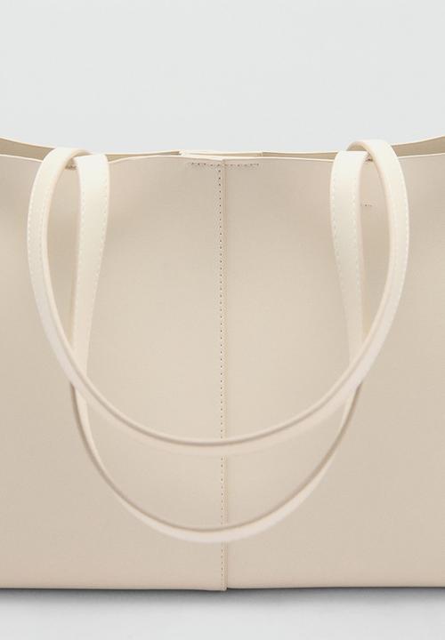 MANGO - Bag manu - off white 