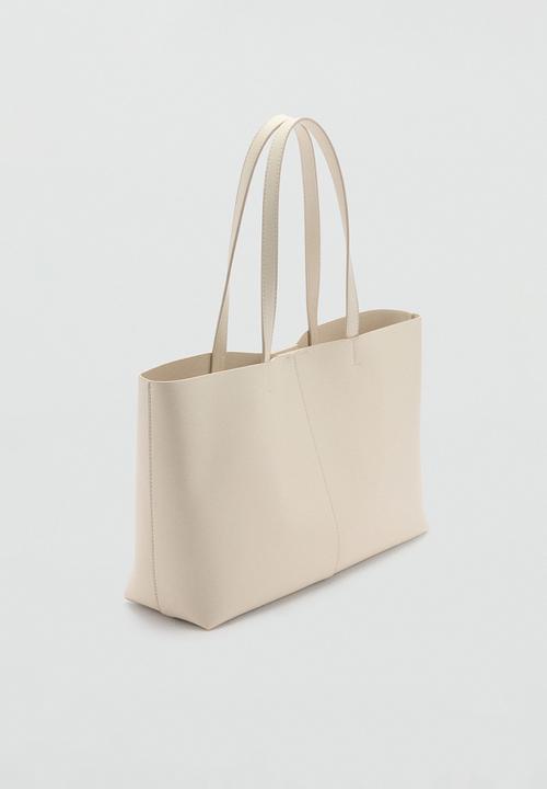 MANGO - Bag manu - off white 