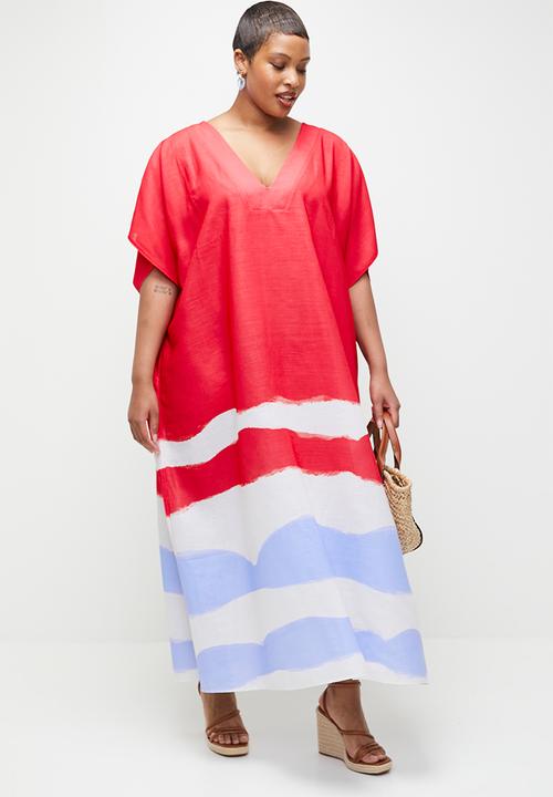chinese dress ladies Maxi Tunic Slit Dress from NikkaPlace
