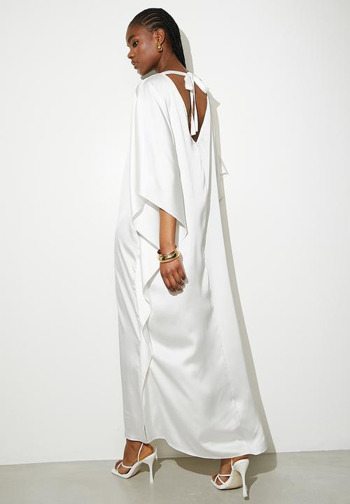 VELVET - Printed satin kaftan dress - yellow painted people
