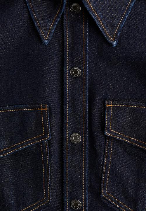 H&M - H&M Studio: Glittery denim hourglass shirt - blue