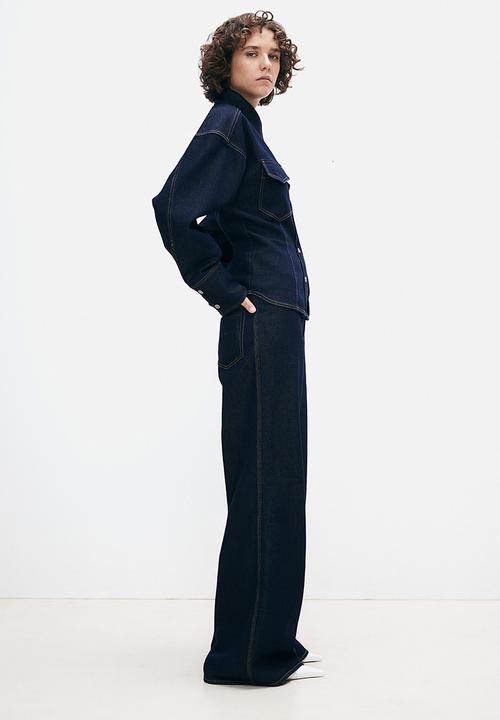 H&M - H&M Studio: Glittery denim hourglass shirt - blue
