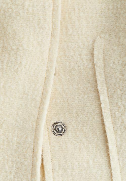 H&M - H&M Studio: Wool-blend tapered-waist jacket - white