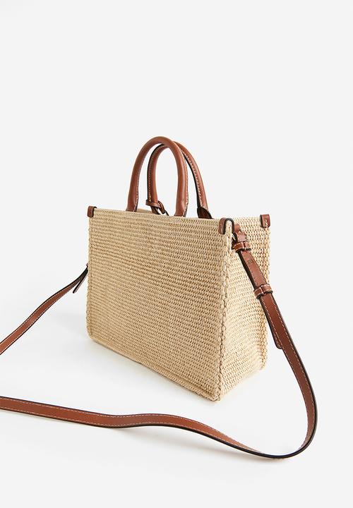 H&M - Crossbody straw bag - beige
