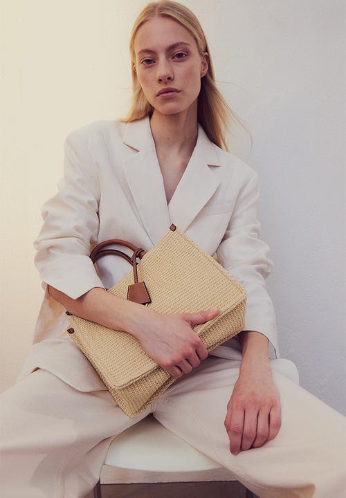 H&M - Crossbody straw bag - beige