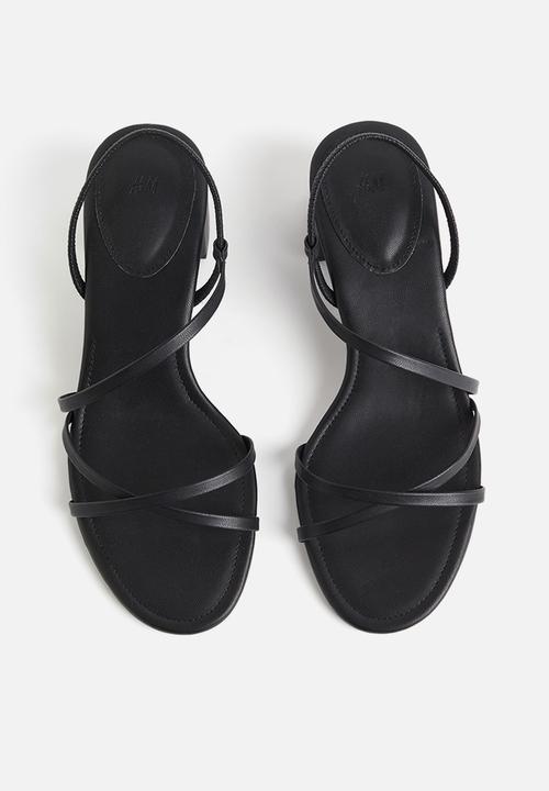 H&M - Block-heeled sandals - black