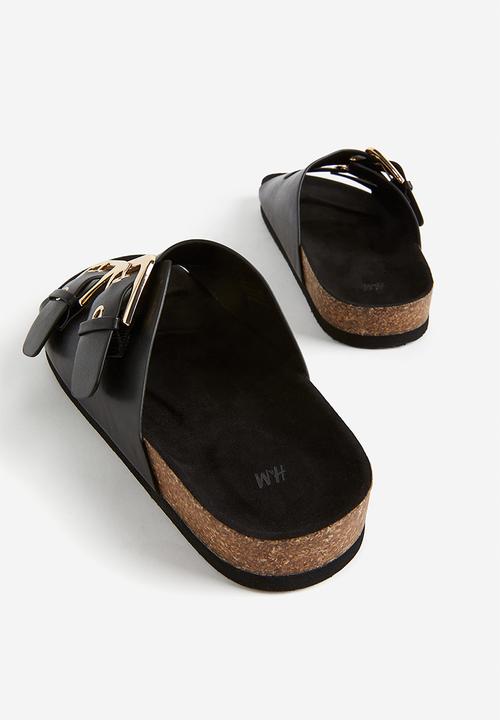 H&M - Two-strap slides - black