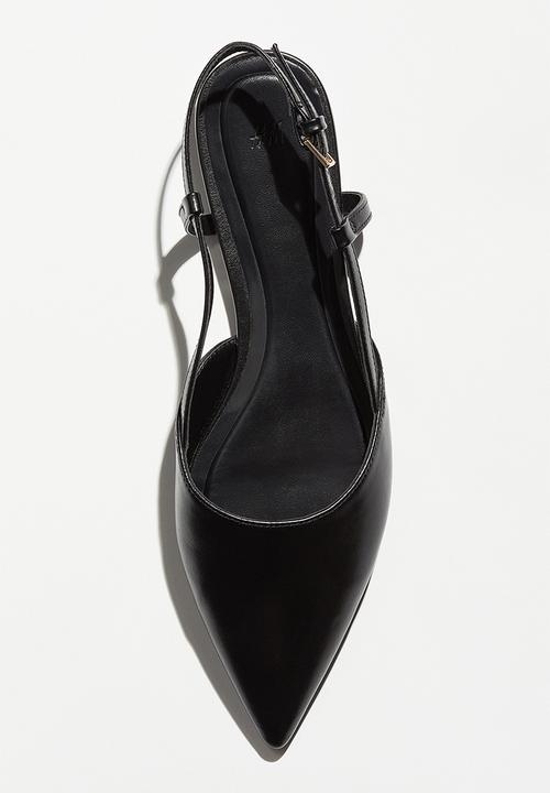 H&M - Pointed slingbacks - black