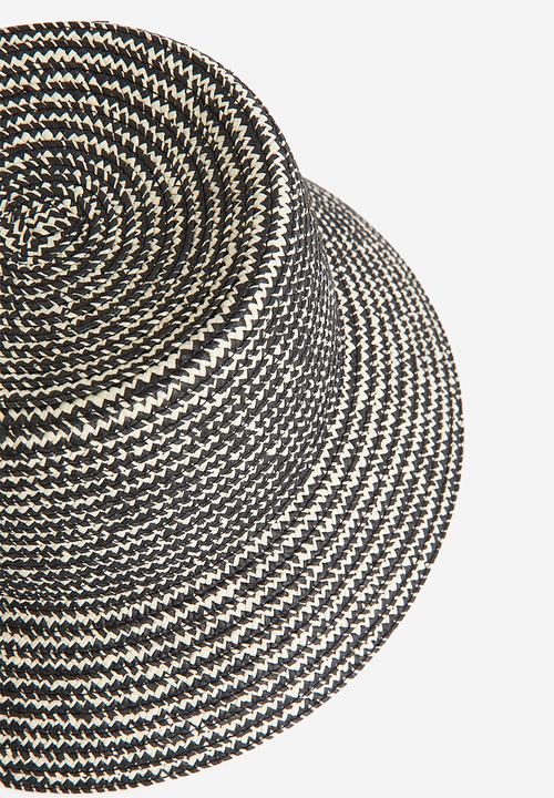 H&M - Straw bucket hat - black