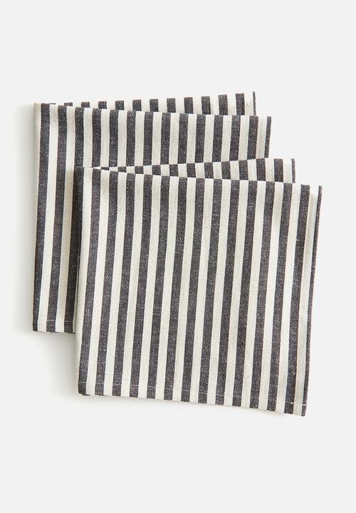 H&M - 2-pack napkins - grey
