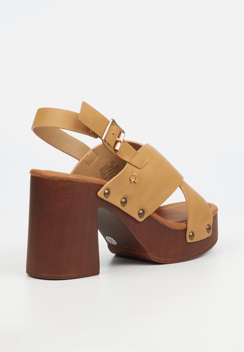 Butterfly Feet - Harlowe 1 block heel - beige