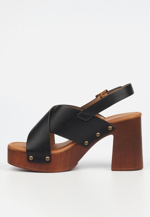 Butterfly Feet - Harlowe 1 block heel - black