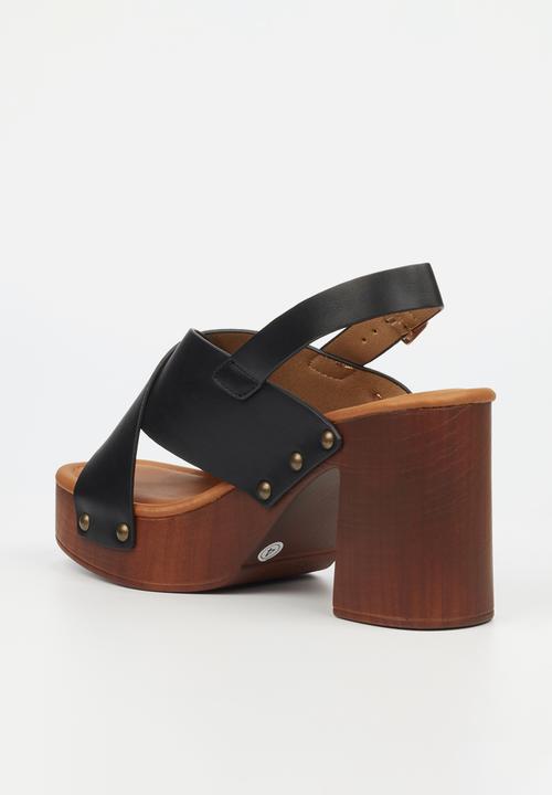 Butterfly Feet - Harlowe 1 block heel - black