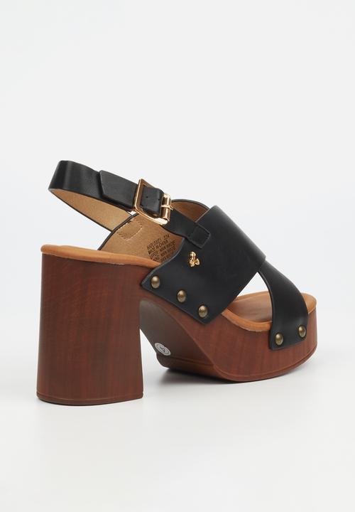 Butterfly Feet - Harlowe 1 block heel - black