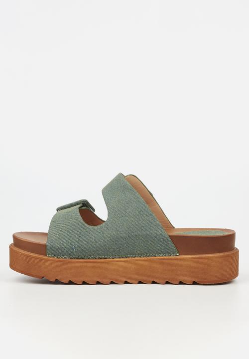 Butterfly Feet - Patos 1 flatform - olive