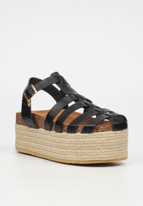 Miss Black - Zahara 2 espadrille - black