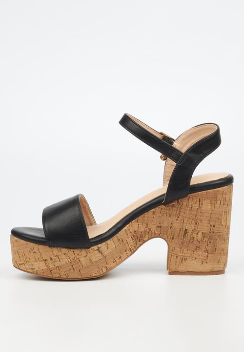Miss Black - Honey 5 block heel - black