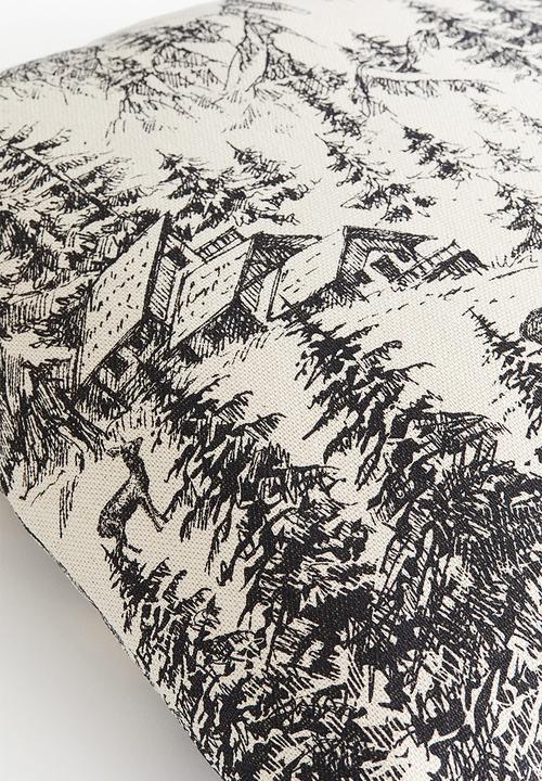 H&M - Printed cushion cover - brown