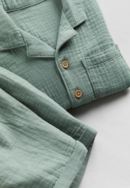 H&M - 2-piece patterned set - green