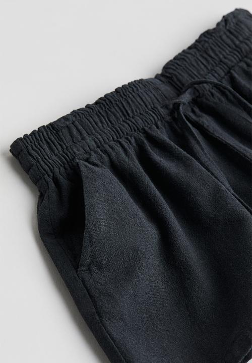 H&M - Linen-blend shorts - grey