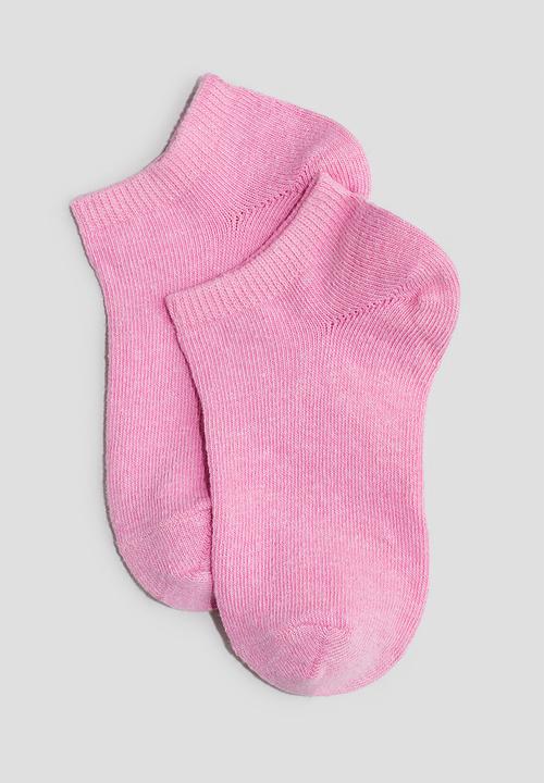 H&M - 7-Pack trainer socks - pink,purple,blue,yellow,white,orange