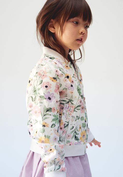 H&M - Bomber jacket - white floral