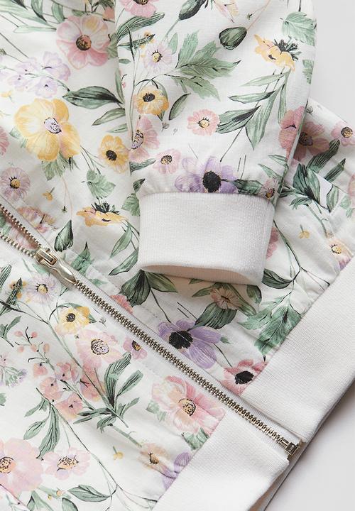 H&M - Bomber jacket - white floral