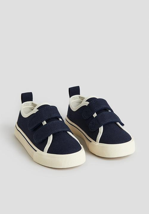 H&M - Canvas hook and loop trainers - blue,multi