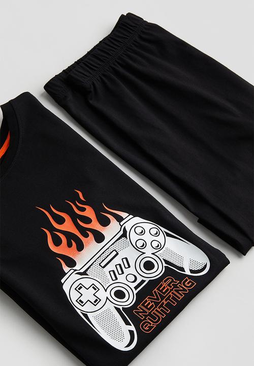 H&M - Cotton jersey pyjamas - black