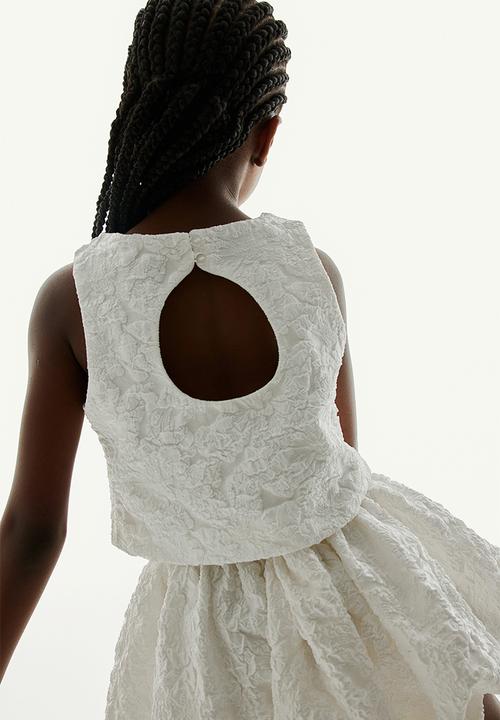 H&M - Bubble-hem skirt - white