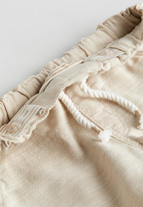 H&M - Cotton shorts - light beige