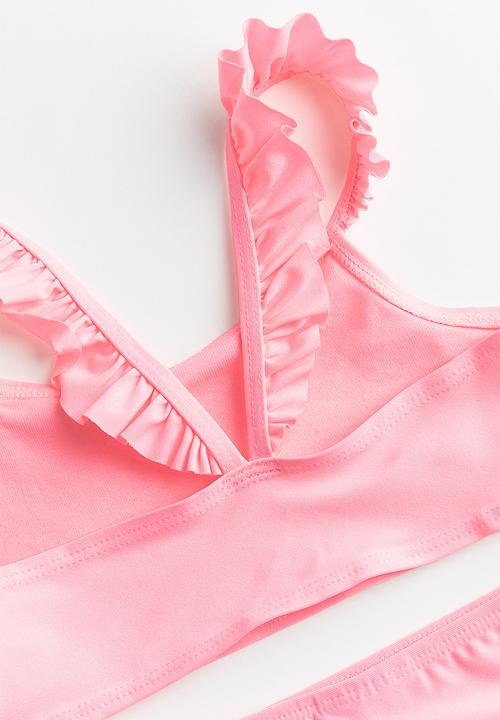 H&M - Flounce-trimmed bikini - pink