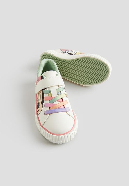 H&M - Printed trainers - White Minnie Mouse