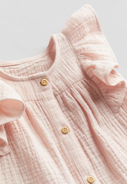 H&M - 3-piece cotton set - pink & white