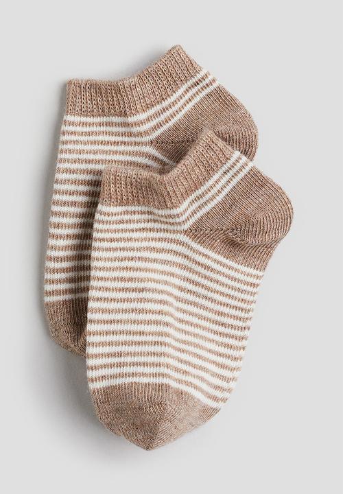 H&M - 4-pack shaftless socks - multi 