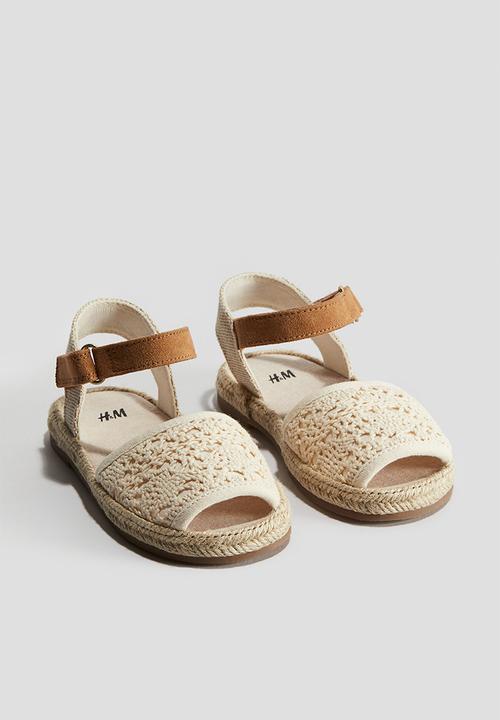 H&M - Sandals - Natural white Brown