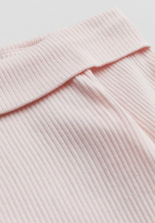 H&M - Ribbed off-the-shoulder top - pink