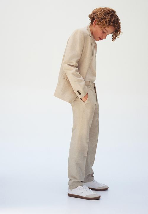 H&M - Textured-weave jacket - beige
