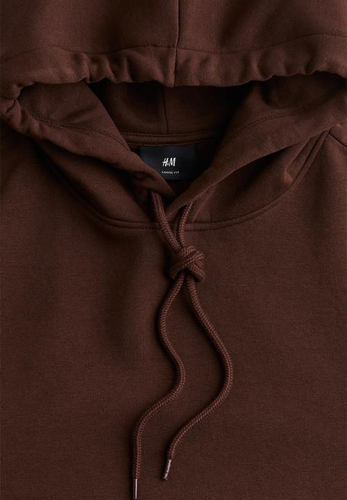 H&M - Loose fit hoodie - brown