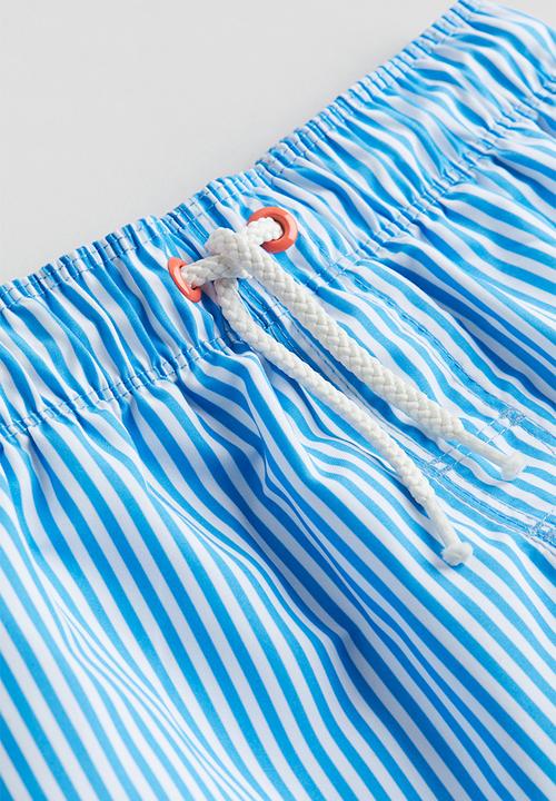 H&M - Swim shorts - Blue Striped