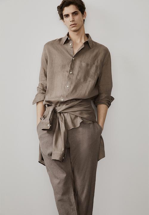 H&M - Regular fit linen shirt - beige